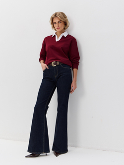 Джемпер с воротником поло