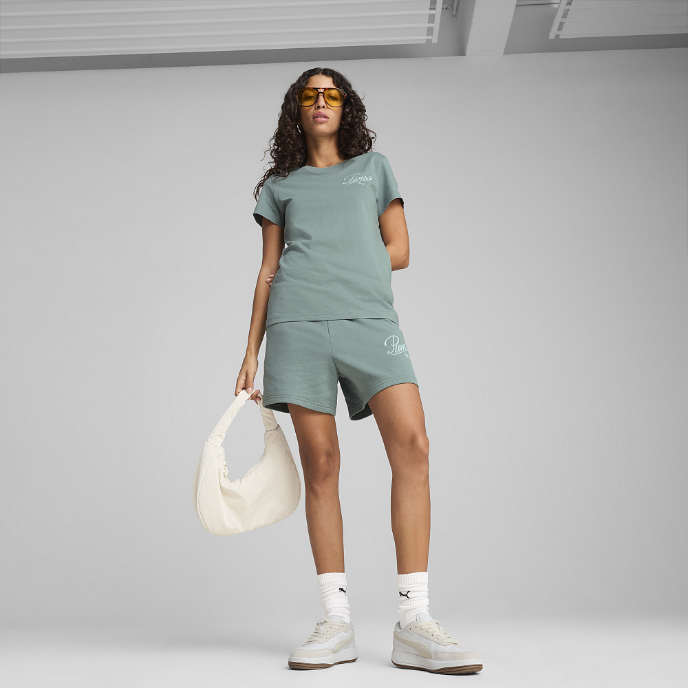 Женские шорты PUMA SCRIPT High-Waist Shorts