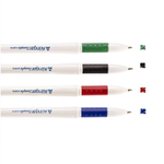 Набор гелевых ручек Alingar, 4 цвета, 0,55мм, резиновый грип, белый, круглый пластиковый корпус, ПВХ чехол, европодвес