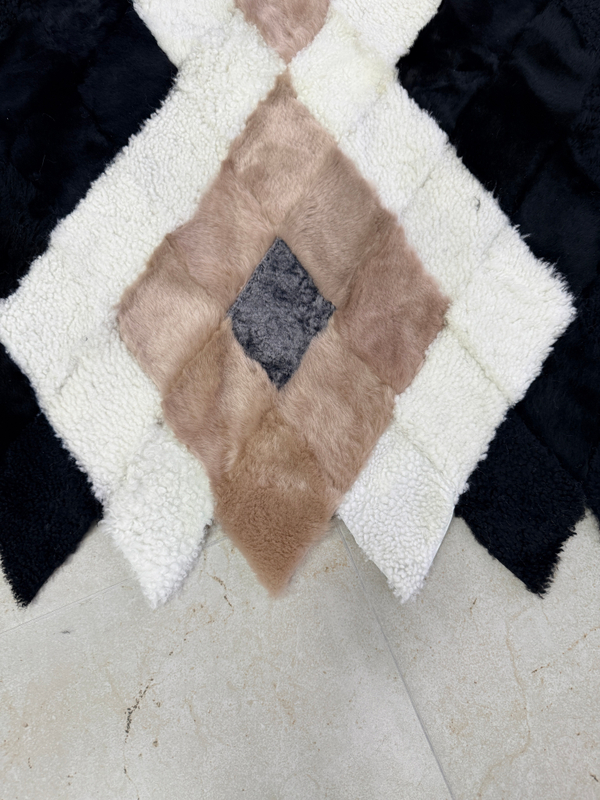 Меховой Коврик прикроватный накидка на кресло из овчины