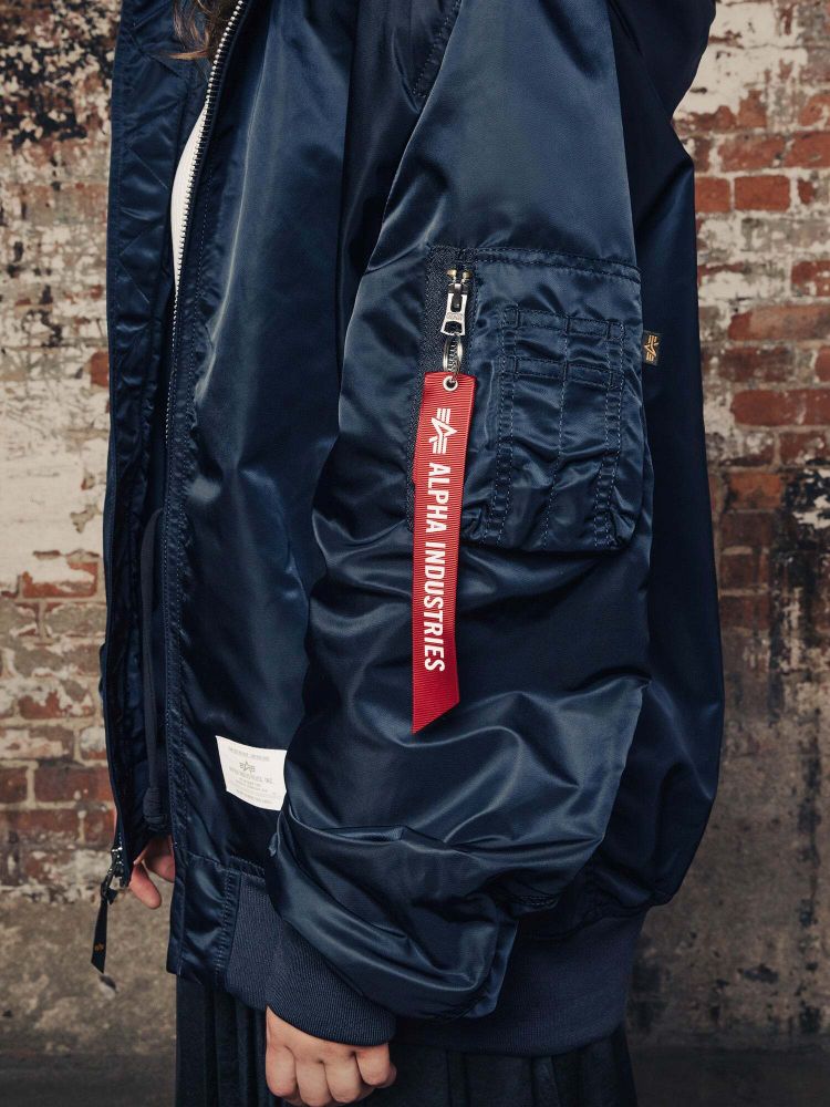 Бомбер Alpha Industries L-2B Hooded Gen II Rep. Blue (Синий)