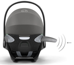 Коляска Cybex Coya Matt Black Frame Cloud T i-Size Mirage Grey Plus Leaf Green с дождевиком