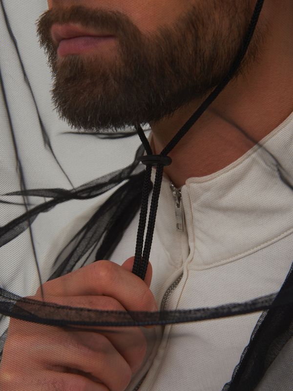 Панама-накомарник с кольцом Антигнус ткань Смесовая цвет Светлый пиксель (128/2)