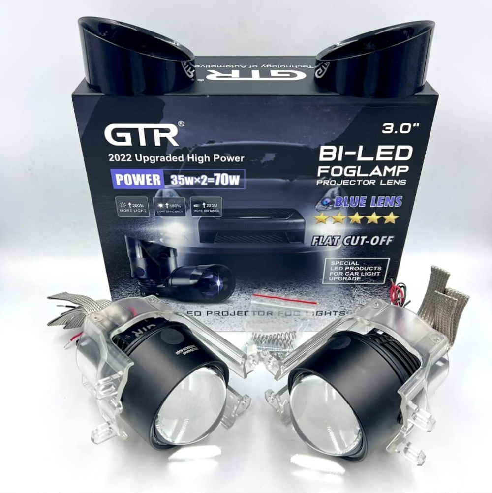 Билед ПТФ модули GTR Blue Lens (Tank) крепление Toyota/Lexus, 3.0 дюйма (комплект, 2шт)