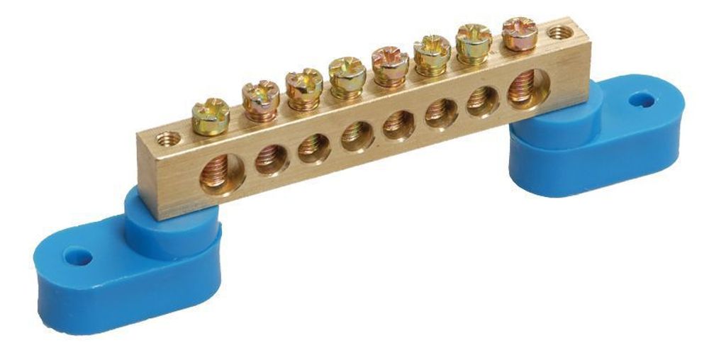 Шина нулевая ШНИ-8х12-4-У2-С на двух угловых изоляторах IEK YNN10-812-4C2-K07