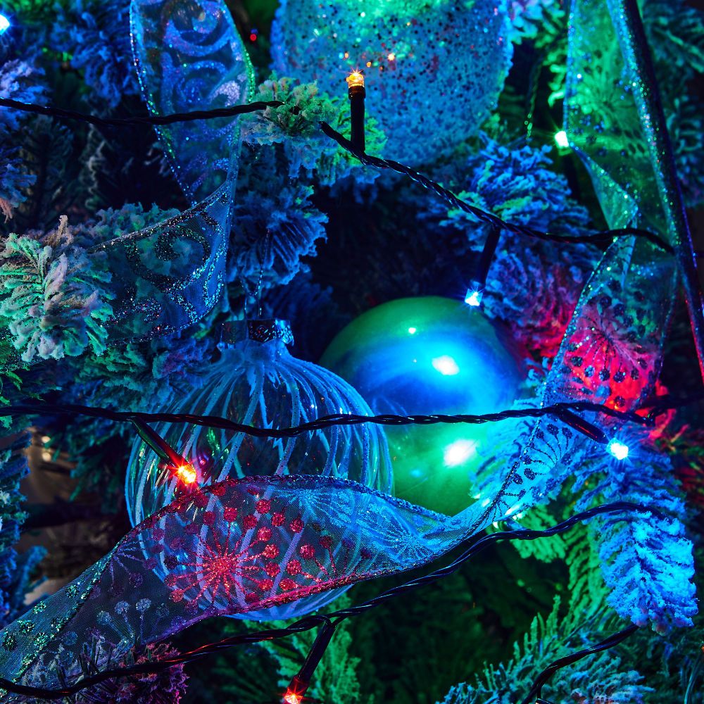 ULD-S0500-050-DGA MULTI IP20 Гирлянда светодиодная. 5м. 50 светодиодов. Разноцветный свет. Провод зеленый. ТМ Uniel