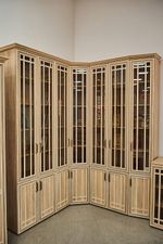 Бруно Шкаф угловой для книг ПРАВЫЙ 350)