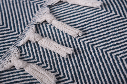 Плед-покрывало из хлопка "Venera", Ёлочка, цвет Синий