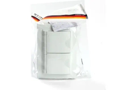 2-местная розетка STEKKER с заземлением, с крышкой 49139