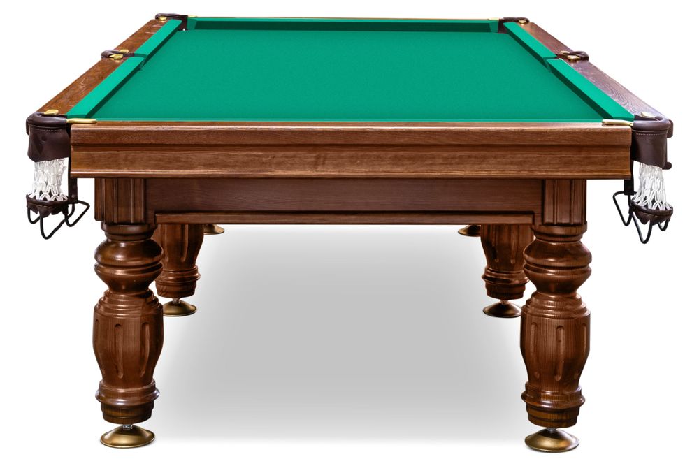 Бильярдный стол для русской пирамиды "Печора" (10 футов, сланец 25мм, борт ясень)