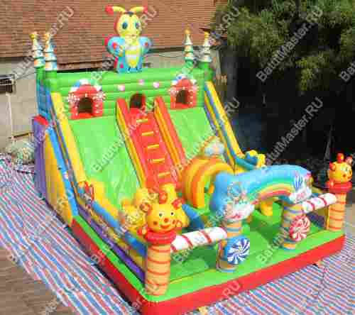 Надувной батут "Пчелиный дом", 8*6*6 м