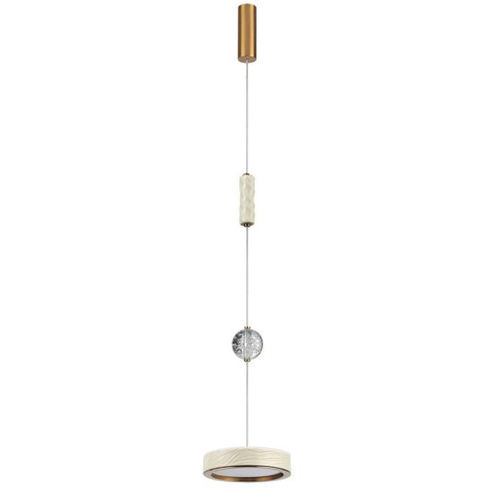 5450/32L L-VISION ODL_EX26 молочный/античная бронза/металл/керамика/хрусталь/акрил Подвес LED x 32W 2000К/3000K/4000K/переключ. RIVERA