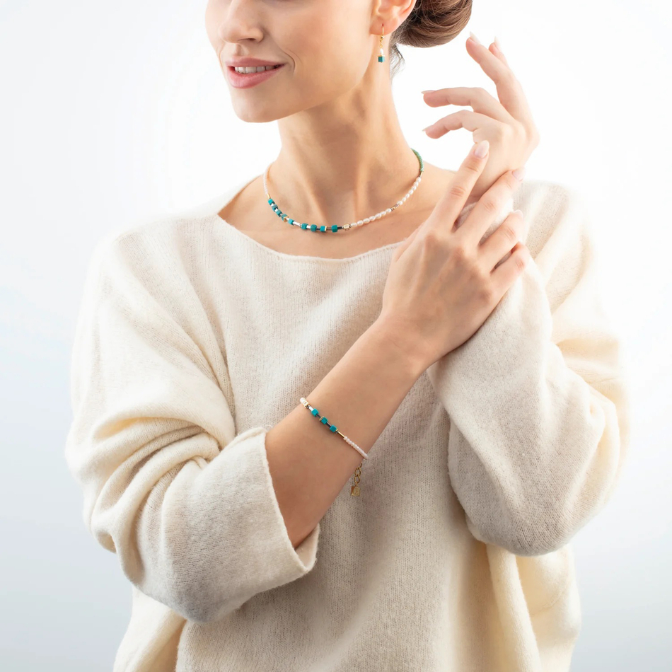 Серьги Coeur de Lion Turquoise-Green 1126/20-0605