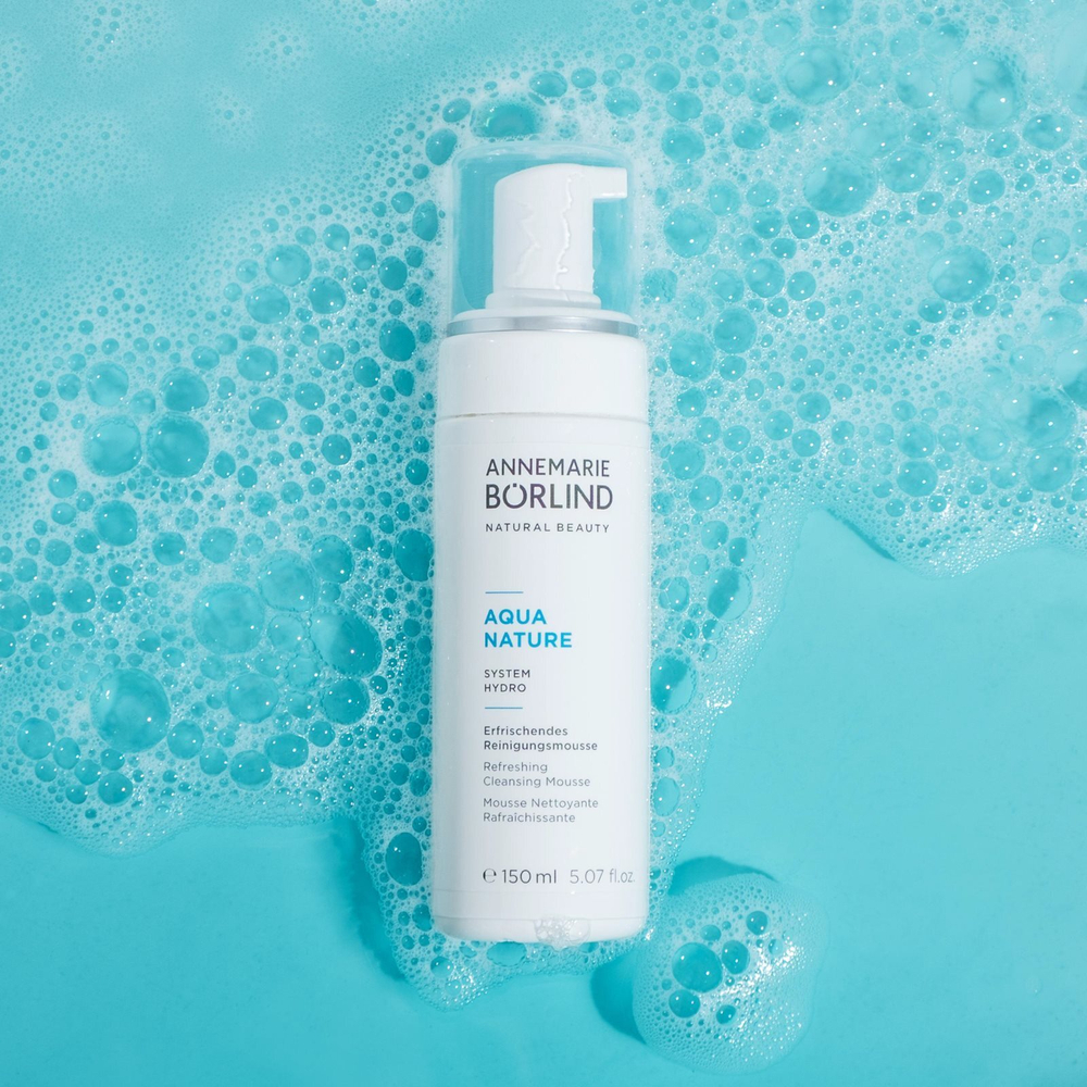 ANNEMARIE BÖRLIND AQUANATURE - освежающая очищающая пена /   150  ml  / GTIN 4011061214868