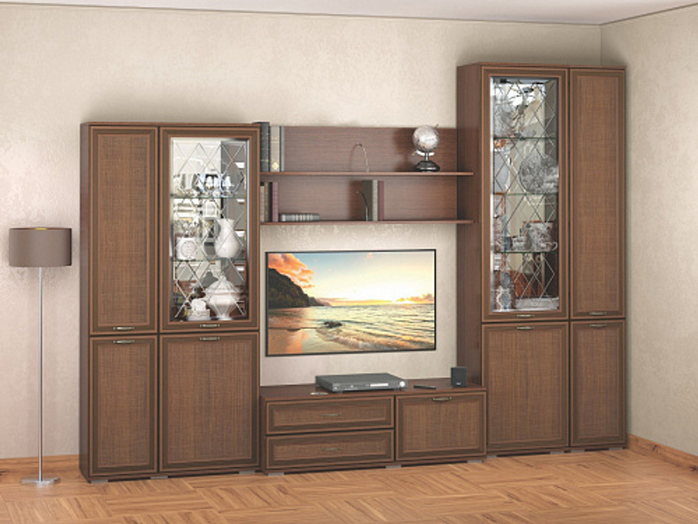 Гостиная Ливорно. Комплект 4, орех