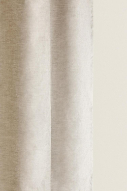 ZARA HOME ЛЬНЯНАЯ ЗАНАВЕСКА ДЛЯ ДУША, СВЕТЛО-БЕЖЕВЫЙ