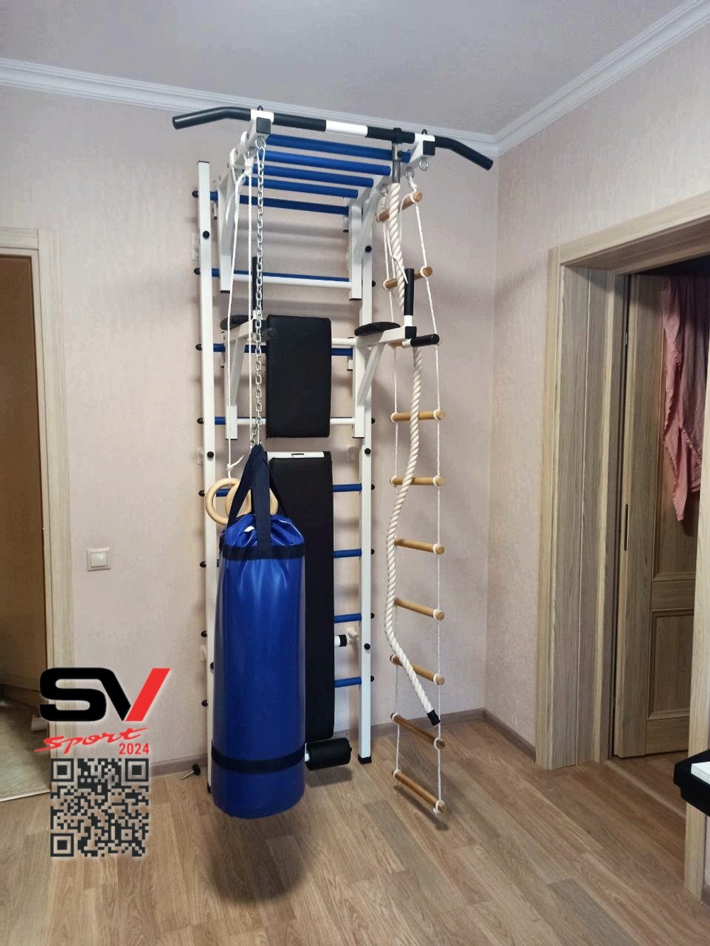 Монтаж шведской стенки Sv Sport в пеноблочные, газоблочные стены