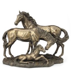 Veronese WS-1410 Статуэтка «Семейка лошадей»