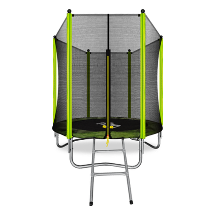 ARLAND Батут 6FT с внешней страховочной сеткой и лестницей (Light green)