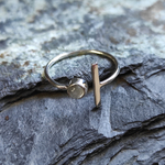 Кольцо ГРАНИЦА, серебро/лунный камень