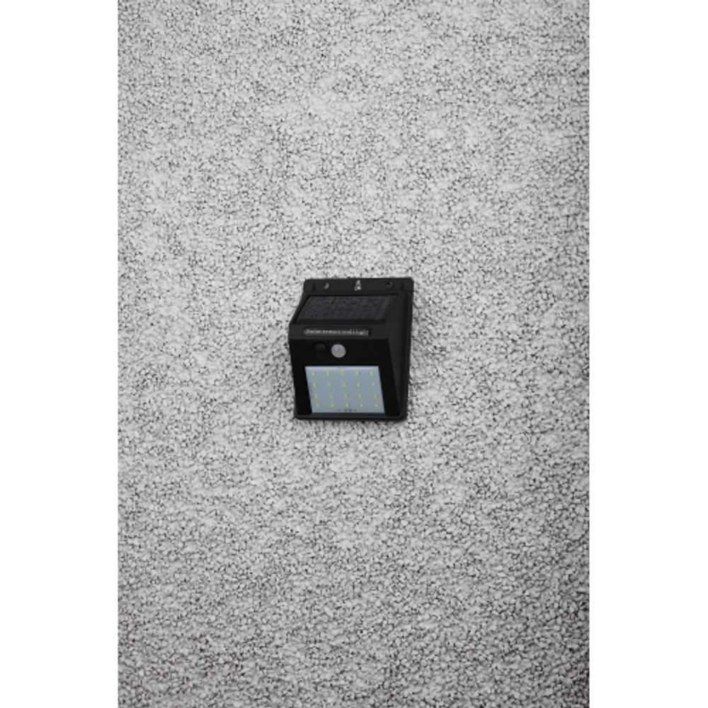 Светильник уличный ЭРА ERAFS064-04 настенный с датчиком движения на солнечной батарее 20LED 60 lm | Садовые фасадные светильники