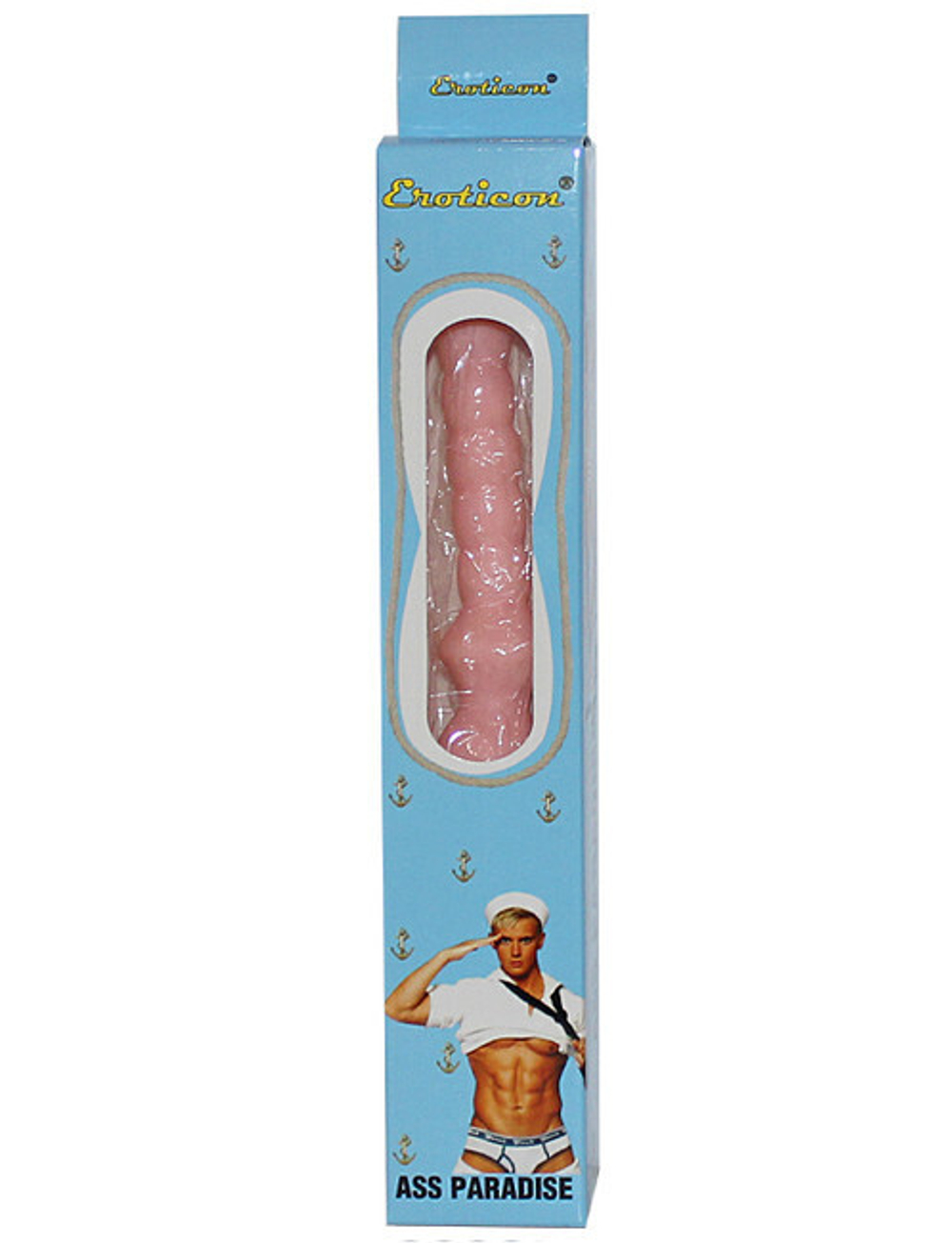 Супер гибкий анальный вибратор Eroticon Ass Paradise (телесный) (Цвет: телесный)
