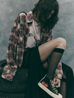 Рубашка Grunge, красная