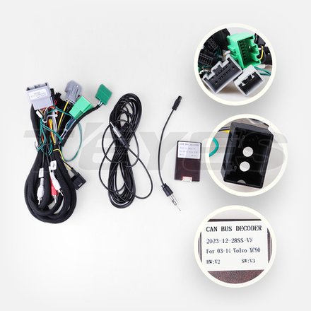 Комплект рамки с разъёмами 10" Volvo XC90 2002-2014 вниз - Car-Smart 9560F2