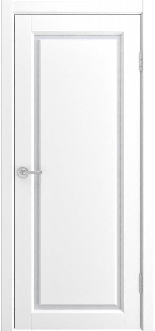 Межкомнатная дверь Мадрид 2 / Цвет РАЛ 9003 / Остекление "Сатинат" / Двери Верда