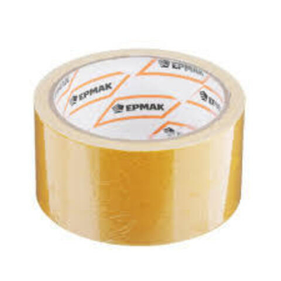 Лента клейкая двухсторонняя 48ммх10м, (полипропилен, инд.упаковка) ЕРМАК //
