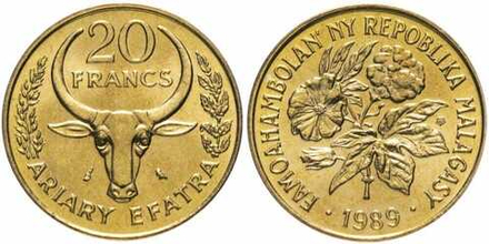 Мадагаскар 20 франков, 1970-1989 XF