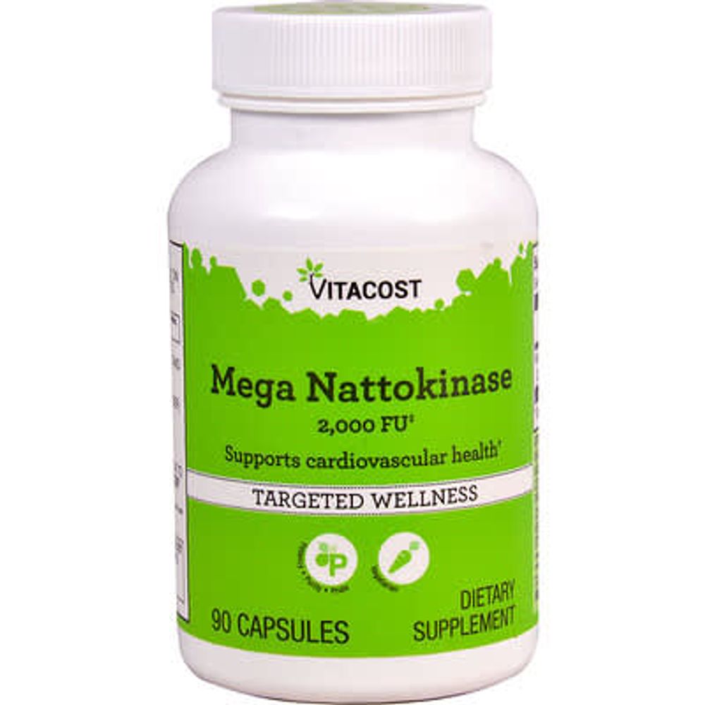 Vitacost, Mega Nattokinase, 2000 FU, 90 Capsules