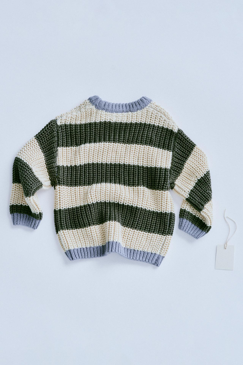 ZARA TIMELESZ - СВИТЕР КРУПНОЙ ВЯЗКИ В ПОЛОСКУ, ЗЕЛЕНЫЙ