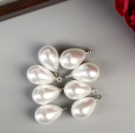 Подвеска "Жемчужина-капелька с петелькой"  1,4х1 см