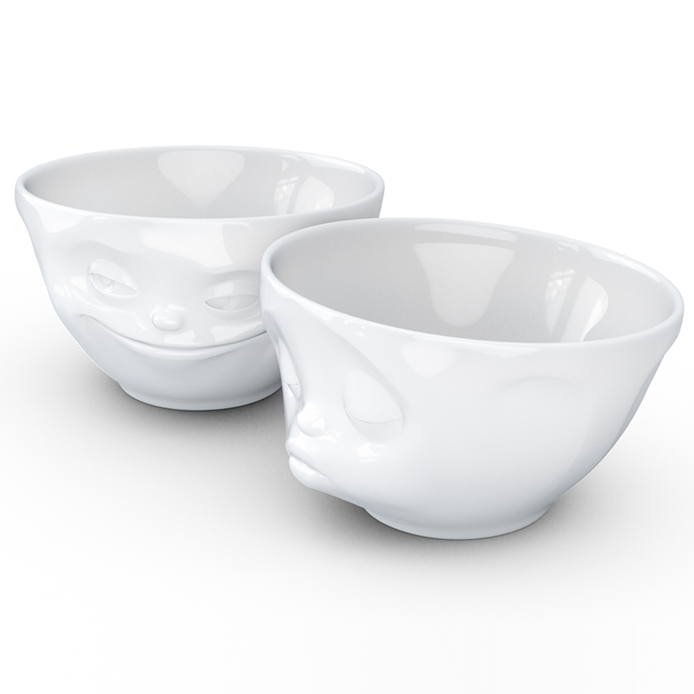 Набор чаш tassen grinning & kissing, 2 шт, 200 мл, белый