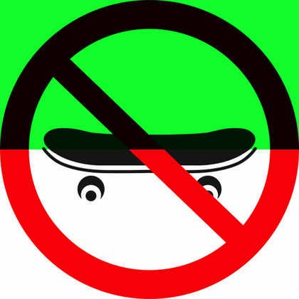 Р56 "Вход со скейтбордом запрещен"