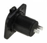 Разъем прикуривателя на панели, врезной, чёрный