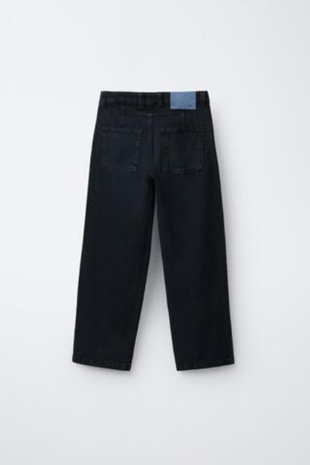 ZARA ДЖИНСЫ СВОБОДНОГО КРОЯ, МОРСКОЙ СИНИЙ