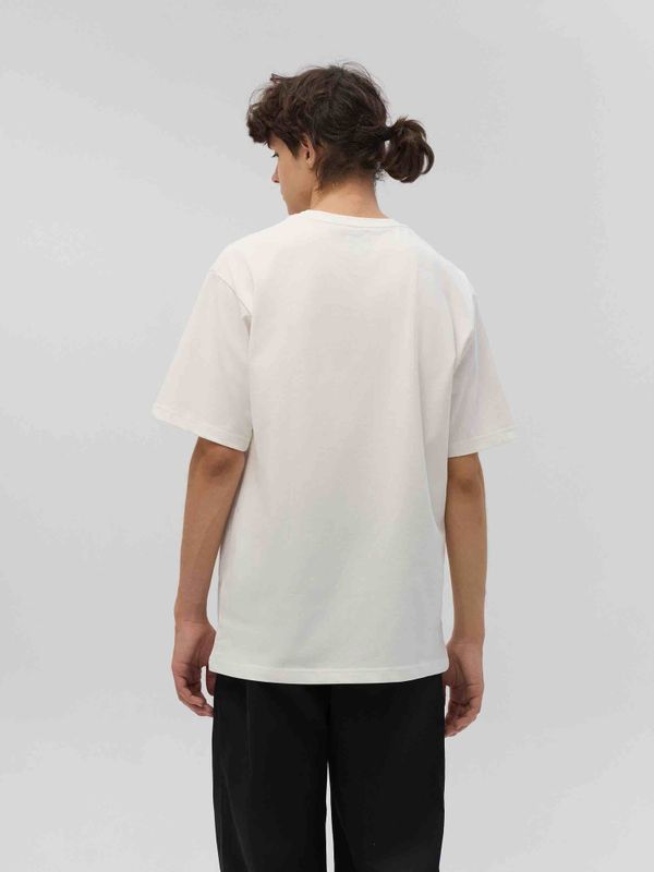 Футболка Сердце плотная мужская белая - фото 3