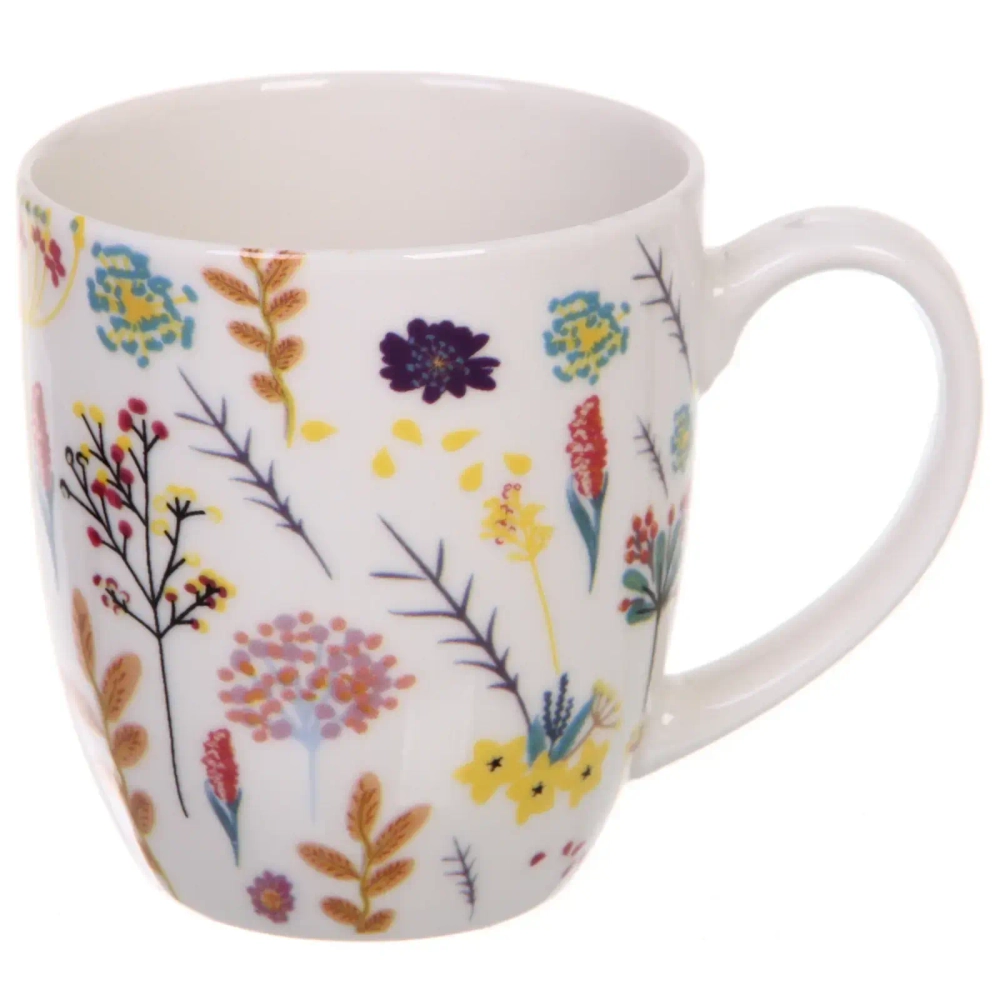 Кружка керамическая 350мл «Летний луг», микс 4рисунка