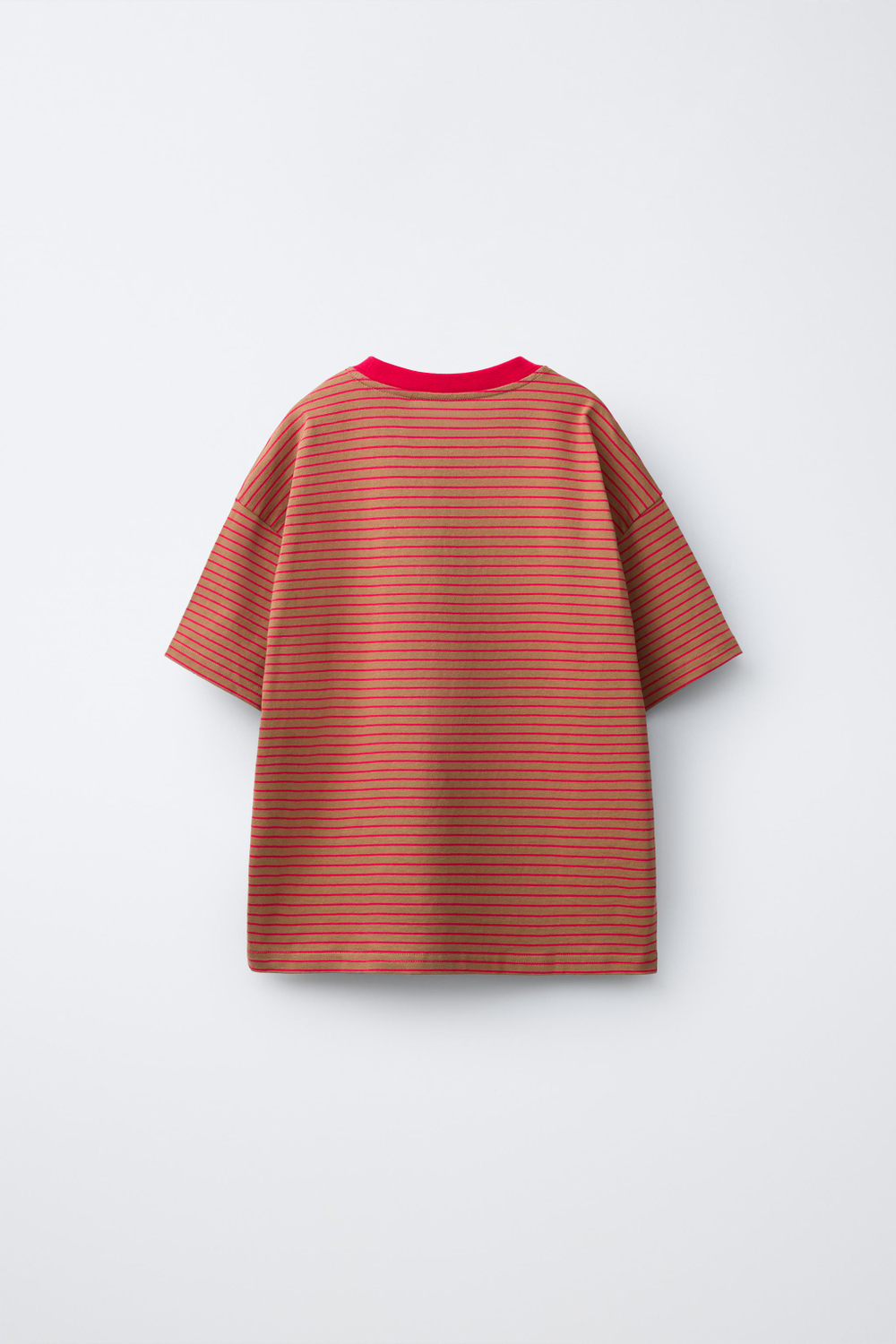 ZARA X PUKAS ФУТБОЛКА PUKAS SURF В ПОЛОСКУ, КОРИЧНЕВЫЙ
