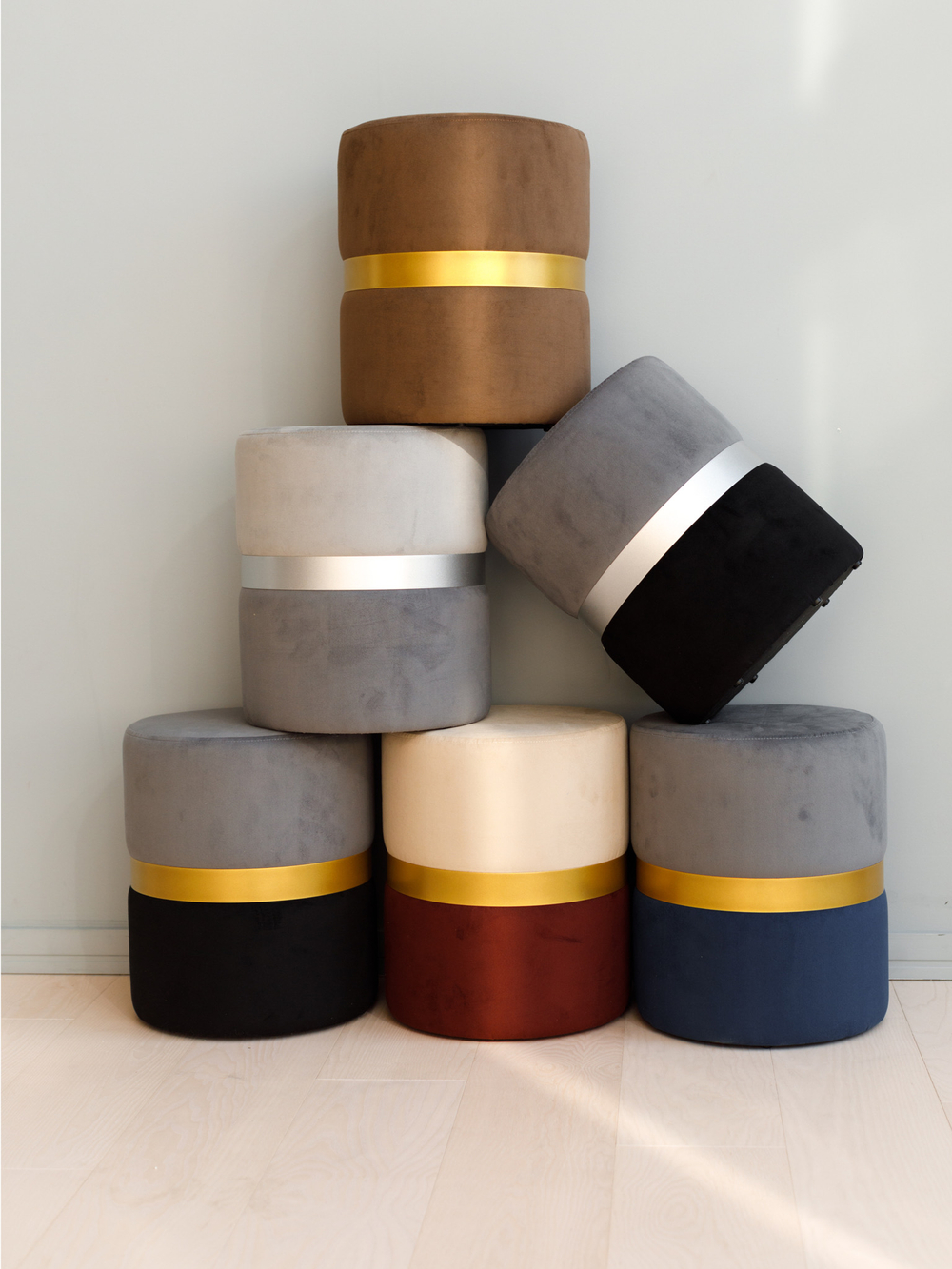 Пуф Колорадо Бежево-Коричневый