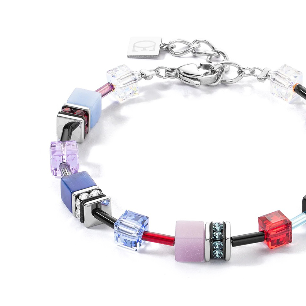 Браслет Coeur de Lion Red-blue-lilac 2838/30-0330