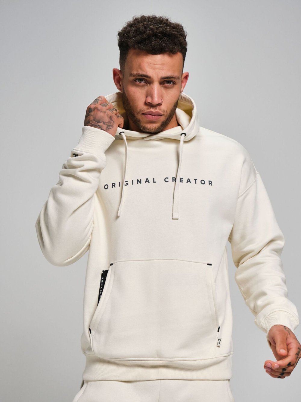 Худи мужское ORIGINAL CREATOR OVERHEAD HOODIE, Молочный