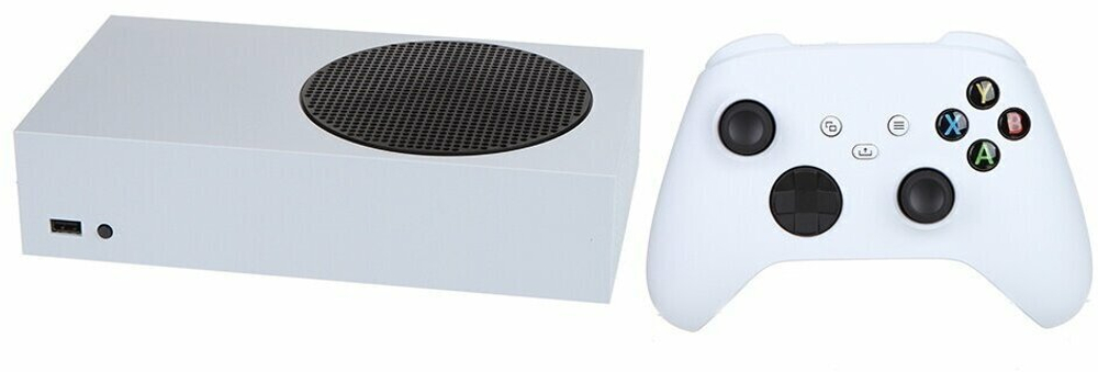 Игровая приставка Microsoft Xbox Series S 512 ГБ SSD, без игр, белый/черный