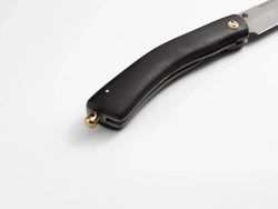 Складной нож "Гриф", сталь Х12МФ, рукоять черный мореный граб