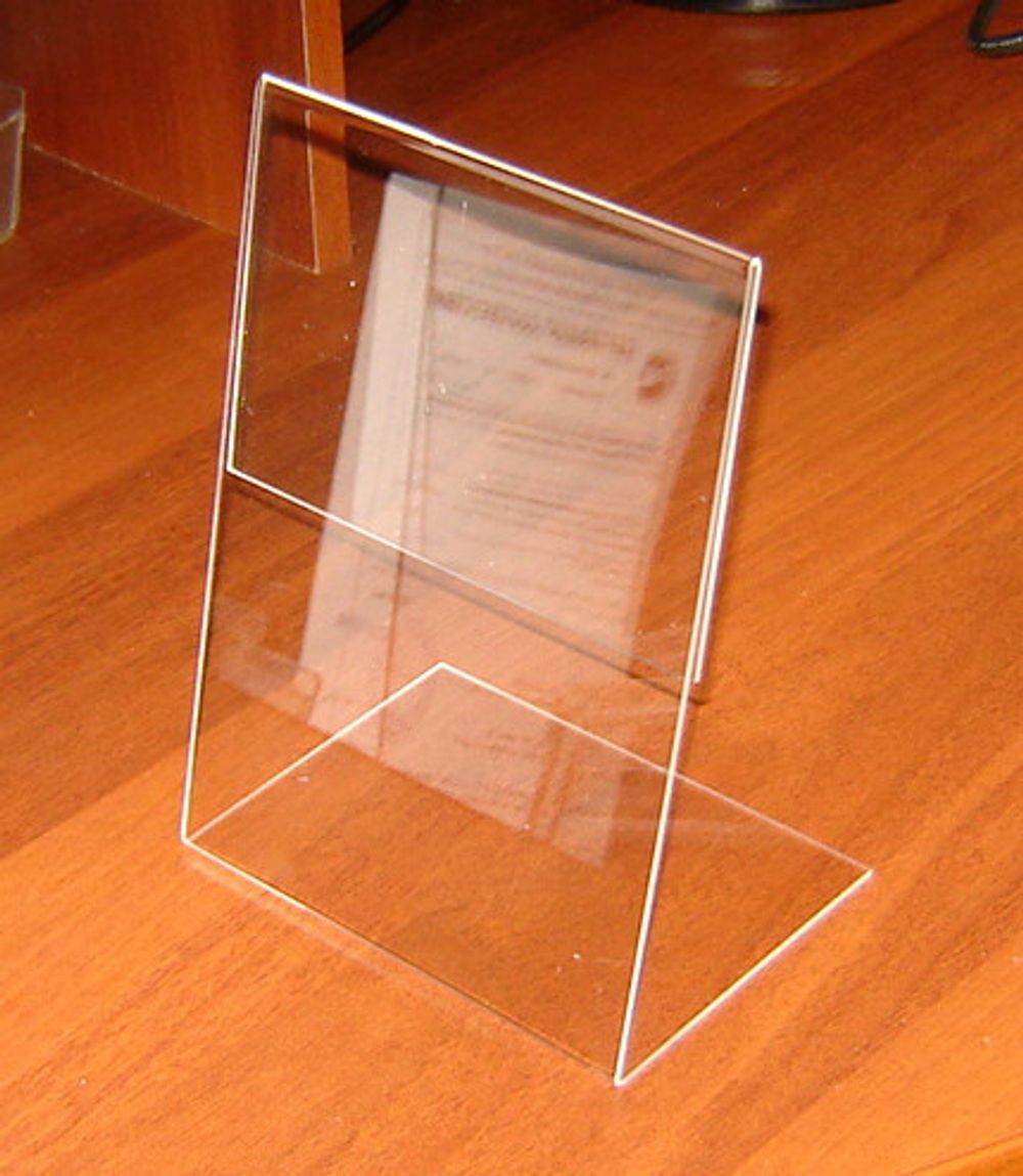 Менюхолдер тейбл тент А5 L-образный вертикальный