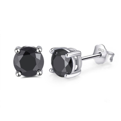 Серьги пусеты Black