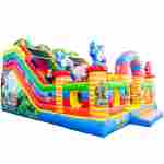 Коммерческий надувной батут «Дружная компания»,  8*6*5 м.