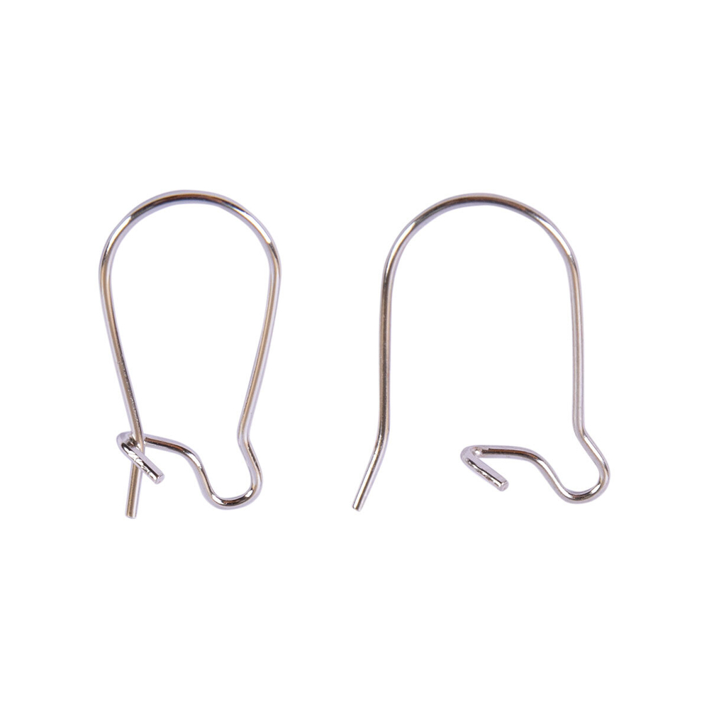 "Zlatka" Швензы для бисера DC-074/10 15 мм 10 шт под серебро